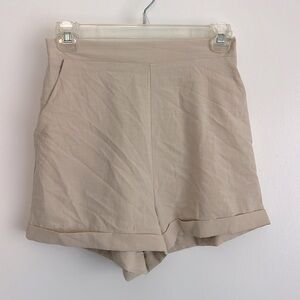 Beige Women's Shorts